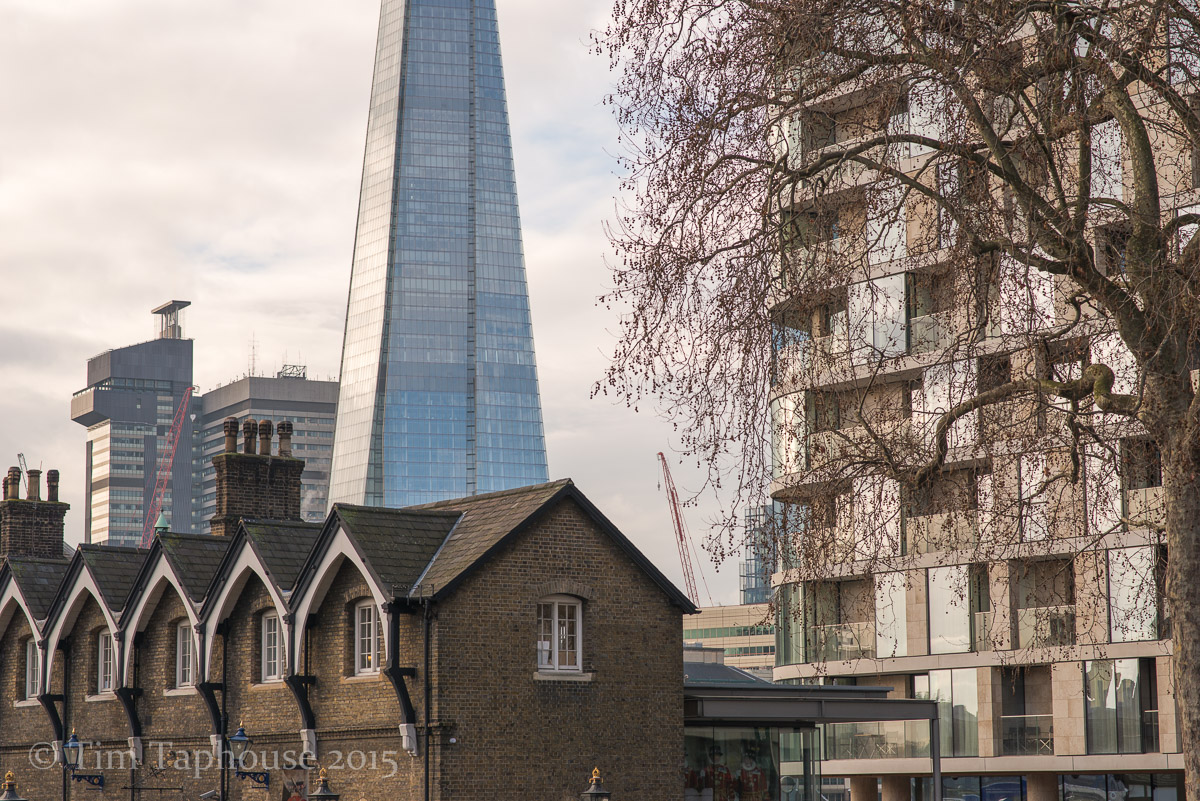 London, near the Tower, the Shard behind