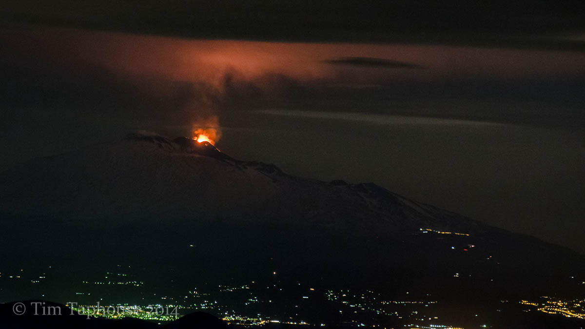Etna erupts