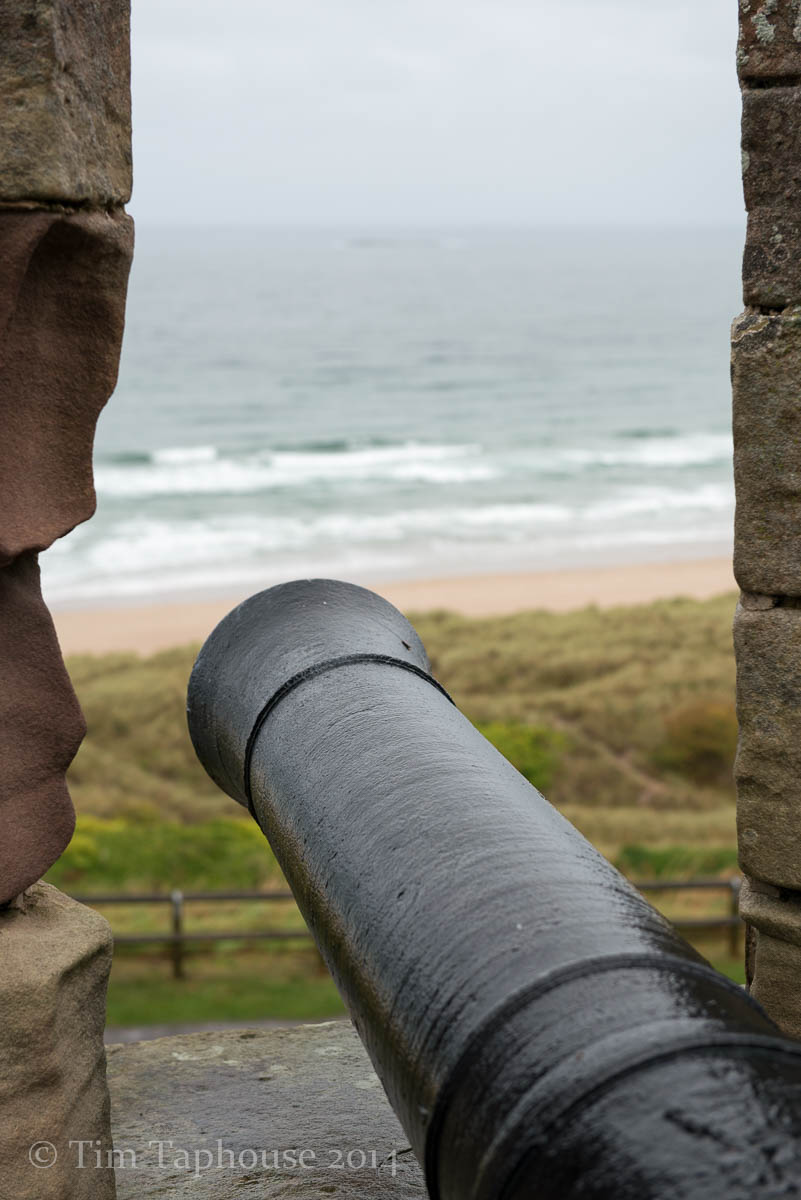 Cannon at Banburgh Castle