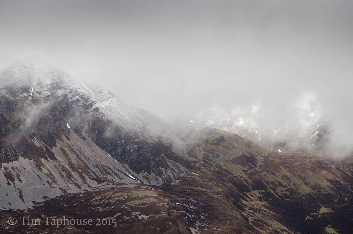Another shower over the Mamores