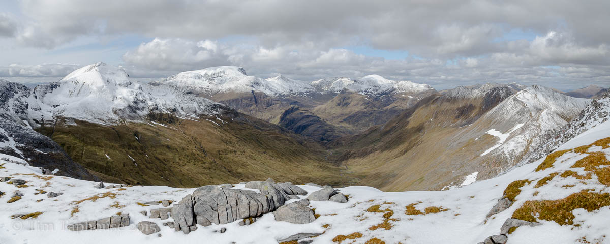 Ben Nevis across Glen Nevis, from Am Bodach