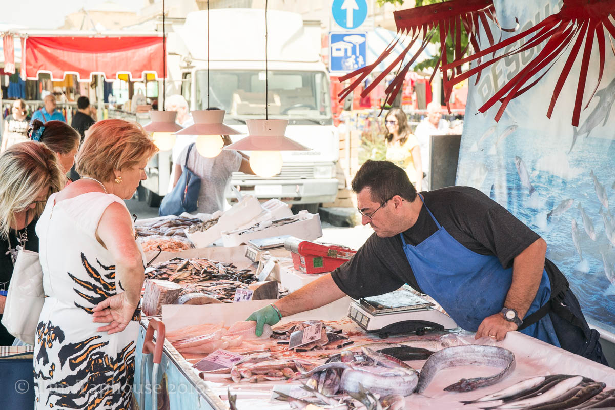 Fishmonger, Caltagirone market