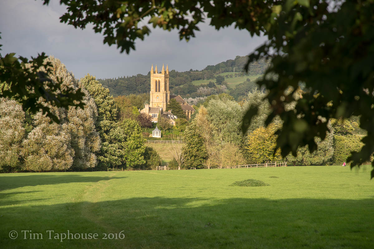 Broadway Church, leaving on the Cotswold Way