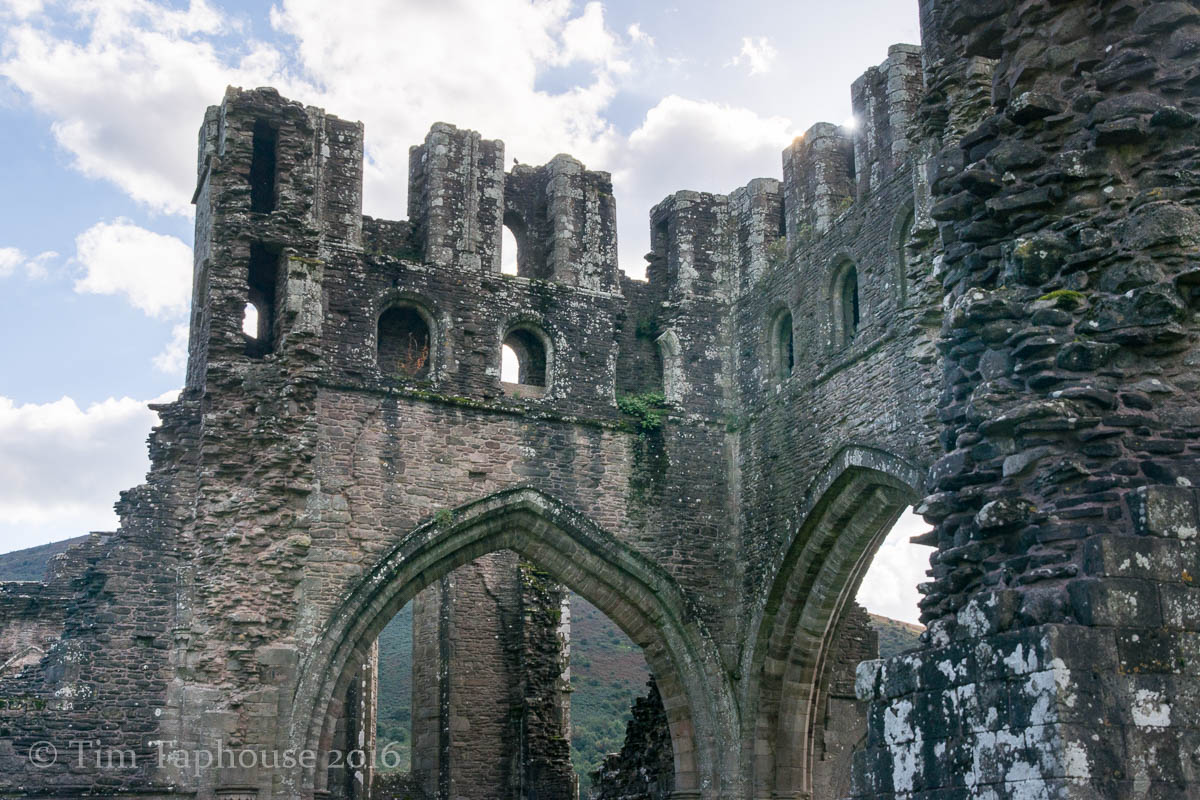 The ruins of Llanthony Priory