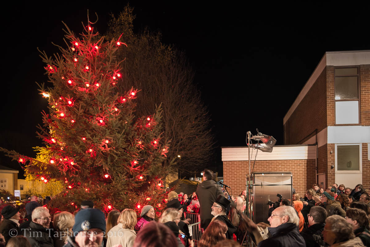 The Christmas lights were switched on by Craig Parkinson