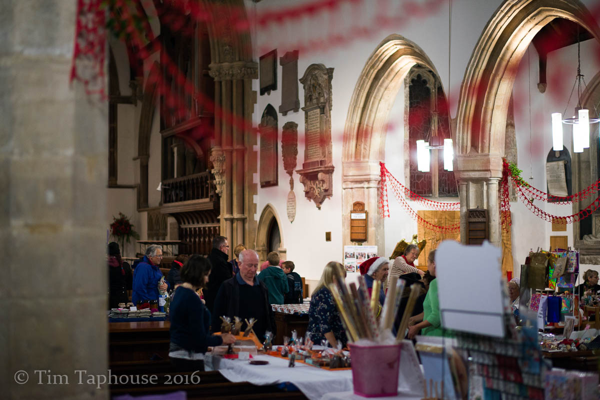 Christmas market and refreshments in St James Church