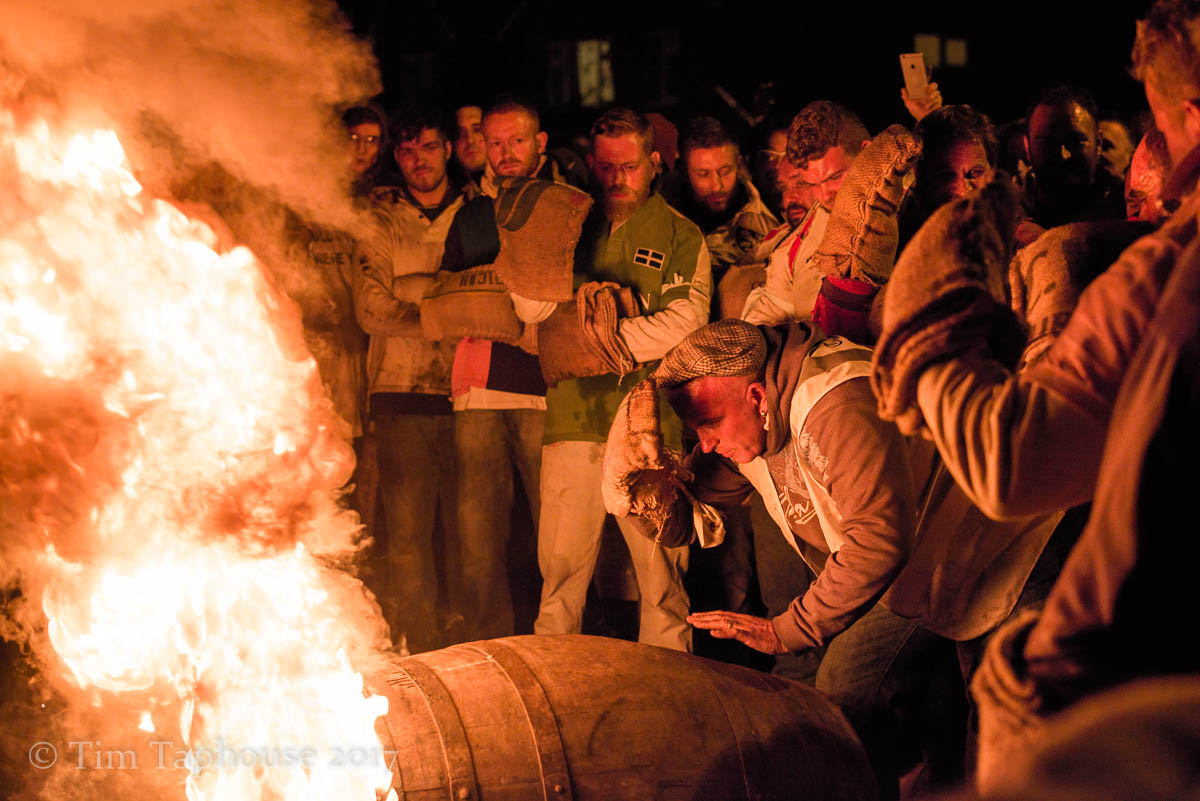 Getting the Plume of Feathers barrel ready