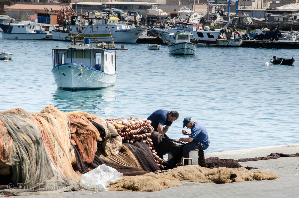Fishermen at Portopalo di Capo Passero, Sicily